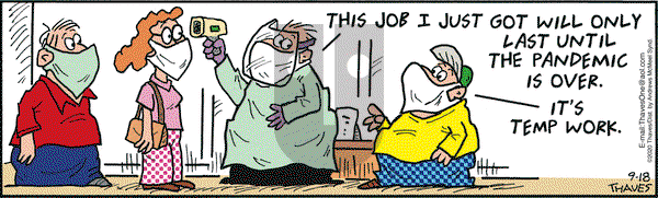 Frank and Ernest on Friday September 18, 2020 Comic Strip