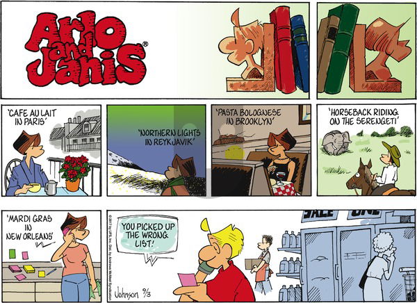 Arlo and Janis on Sunday September 3, 2017 Comic Strip