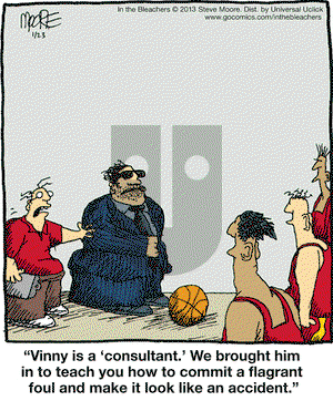 In the Bleachers on Wednesday January 23, 2013 Comic Strip