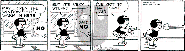 Nancy on Saturday August 9, 1969 Comic Strip