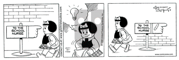Nancy on Monday October 19, 1998 Comic Strip