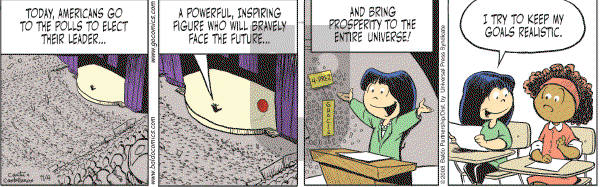 Baldo on Tuesday November 4, 2008 Comic Strip