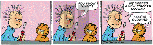 Garfield on Wednesday April 20, 2005 Comic Strip