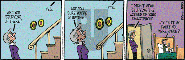 Grand Avenue on Thursday February 26, 2015 Comic Strip