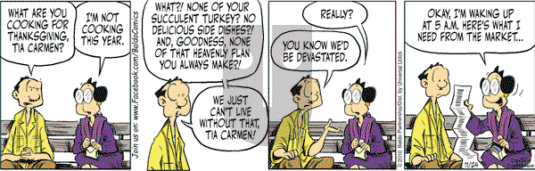 Baldo on Wednesday November 24, 2010 Comic Strip