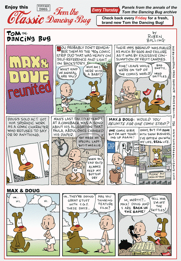 Tom the Dancing Bug on Thursday March 13, 2014 Comic Strip