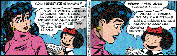 Nancy on Wednesday December 8, 2010 Comic Strip