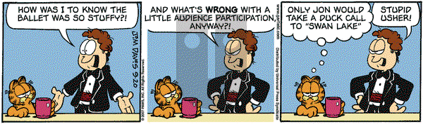 Garfield on Thursday September 20, 2007 Comic Strip
