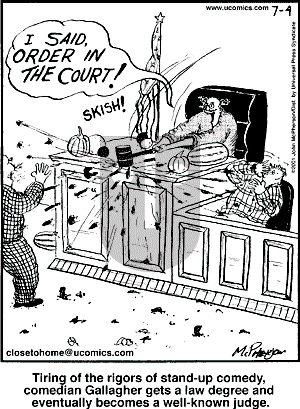 Close to Home - Wednesday July 4, 2001 Comic Strip