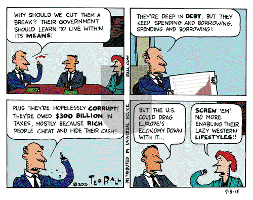 Ted Rall on Wednesday July 8, 2015 Comic Strip
