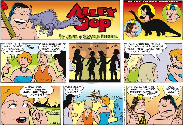 Alley Oop on Sunday January 19, 2003 Comic Strip