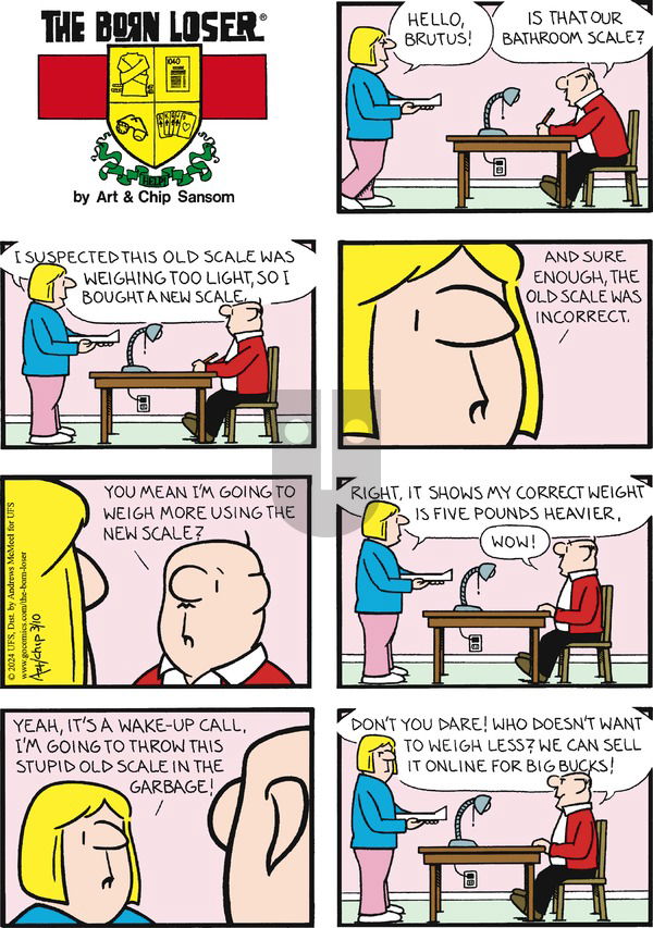 The Born Loser on Sunday March 10, 2024 Comic Strip