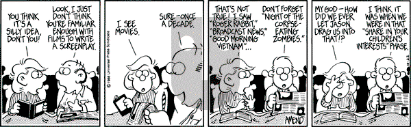 FoxTrot on Saturday October 22, 1988 Comic Strip