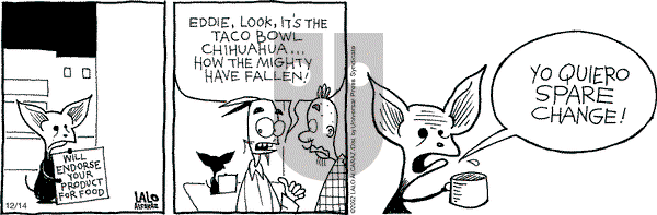 La Cucaracha on Saturday December 14, 2002 Comic Strip