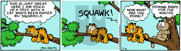 Garfield on Saturday July 6, 1985 Comic Strip