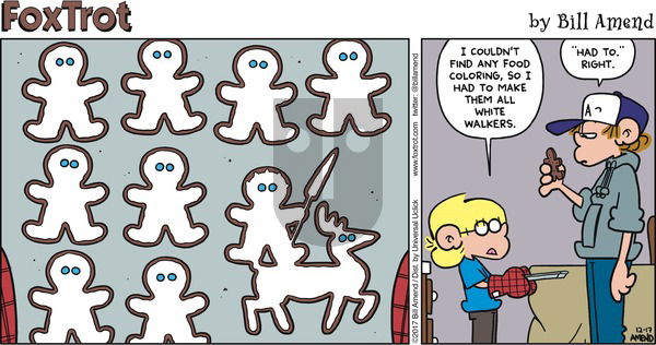 FoxTrot on Sunday December 17, 2017 Comic Strip