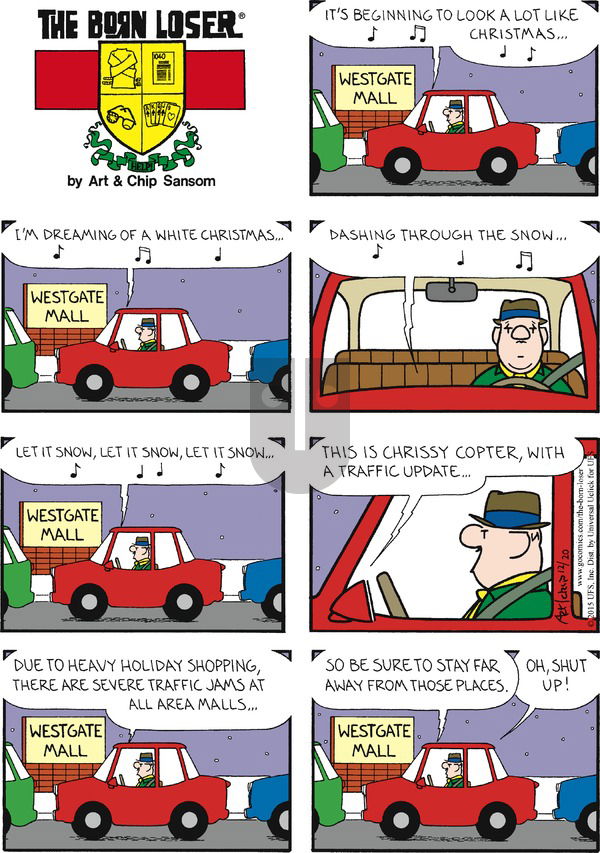 The Born Loser on Sunday December 20, 2015 Comic Strip