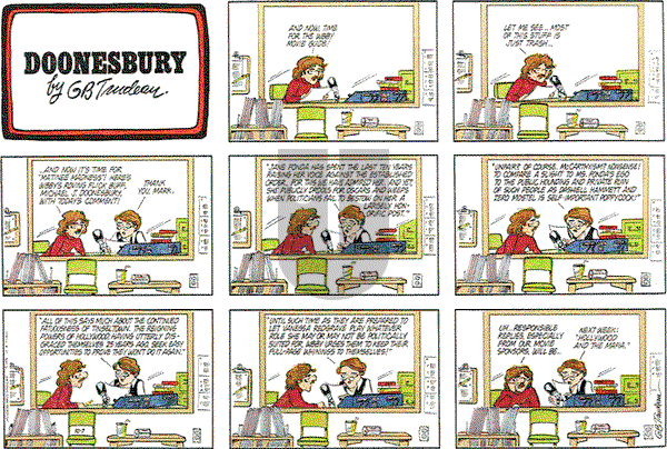 Doonesbury on Sunday October 7, 1979 Comic Strip