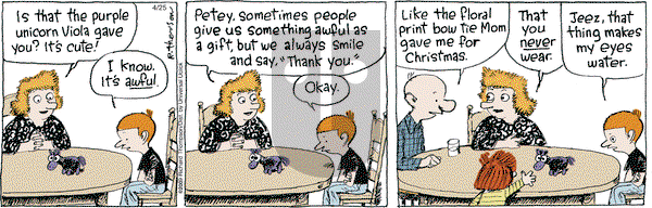 Cul de Sac on Friday April 25, 2014 Comic Strip