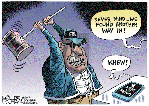 Rob Rogers on Friday April 1, 2016 Comic Strip
