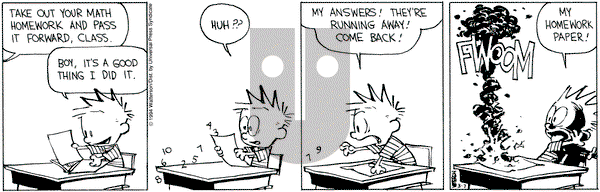 Calvin and Hobbes on Monday March 7, 1994 Comic Strip
