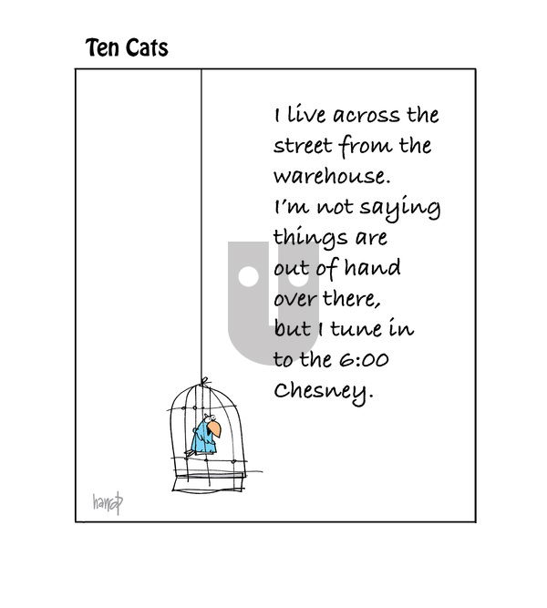Ten Cats on Monday April 28, 2025 Comic Strip