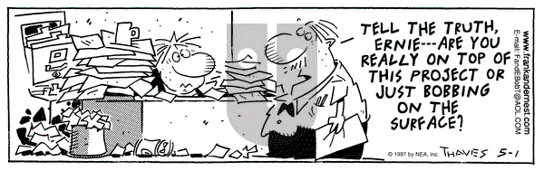 Frank and Ernest on Thursday May 1, 1997 Comic Strip