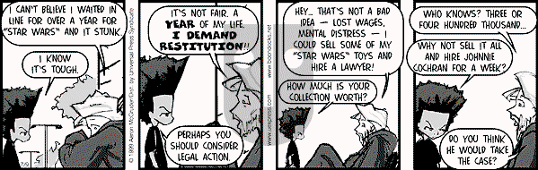 The Boondocks - Friday July 9, 1999 Comic Strip