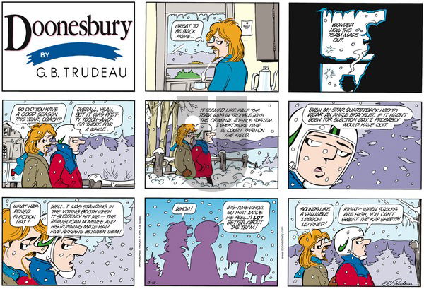 Doonesbury on Sunday December 10, 2000 Comic Strip