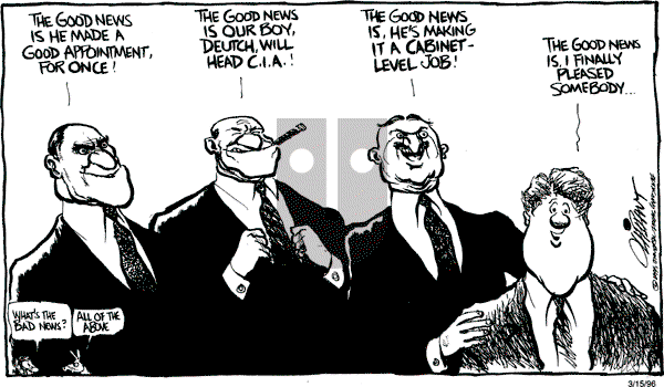 Pat Oliphant - Wednesday March 15, 1995 Comic Strip