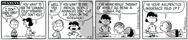 Peanuts on Monday October 9, 1961 Comic Strip