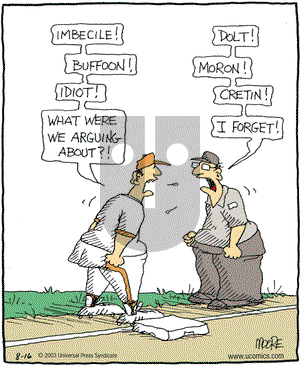 In the Bleachers on Saturday August 16, 2003 Comic Strip