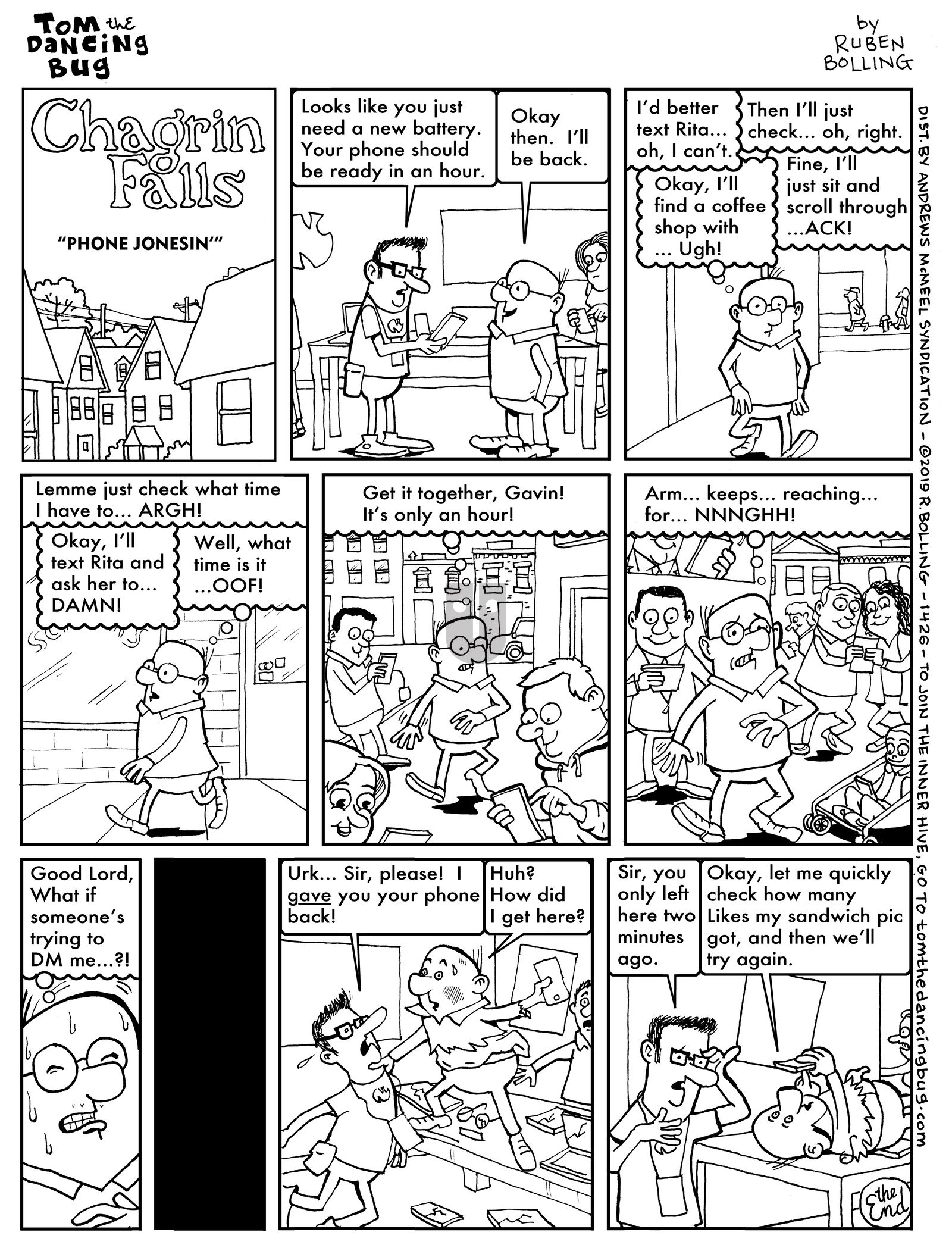 Tom the Dancing Bug - Monday February 18, 2019 Comic Strip