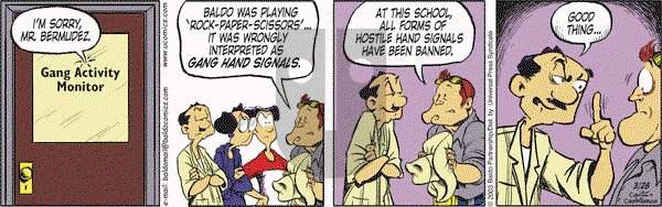 Baldo on Friday March 28, 2003 Comic Strip