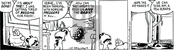 Over the Hedge on Saturday January 25, 1997 Comic Strip