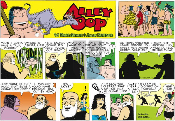 Alley Oop on Sunday March 22, 1998 Comic Strip