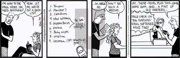 Clear Blue Water on Wednesday January 30, 2008 Comic Strip