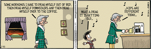Grand Avenue on Thursday February 18, 2016 Comic Strip