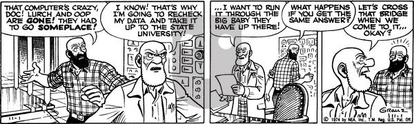 Alley Oop on Friday November 1, 1974 Comic Strip