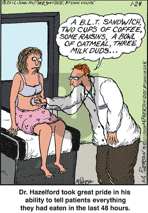 Close to Home on Tuesday January 24, 2012 Comic Strip