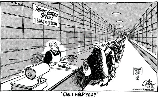 Pat Oliphant - Monday September 25, 1989 Comic Strip