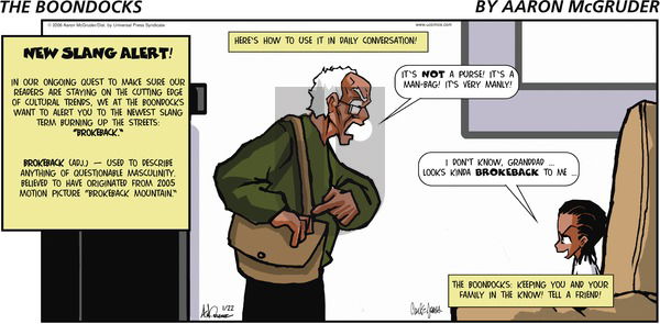 The Boondocks on Sunday January 22, 2006 Comic Strip