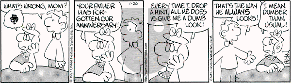 Drabble on Monday January 20, 1997 Comic Strip
