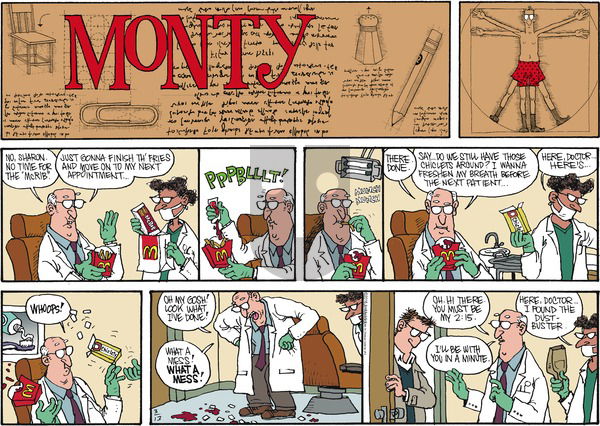 Monty on Sunday March 13, 2016 Comic Strip