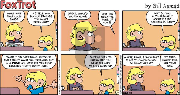 FoxTrot on Sunday September 18, 2016 Comic Strip