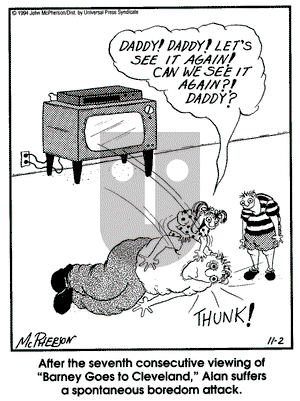 Close to Home on Wednesday November 2, 1994 Comic Strip