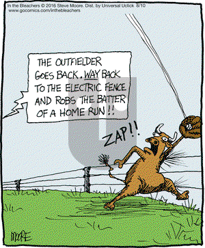 In the Bleachers on Wednesday August 10, 2016 Comic Strip