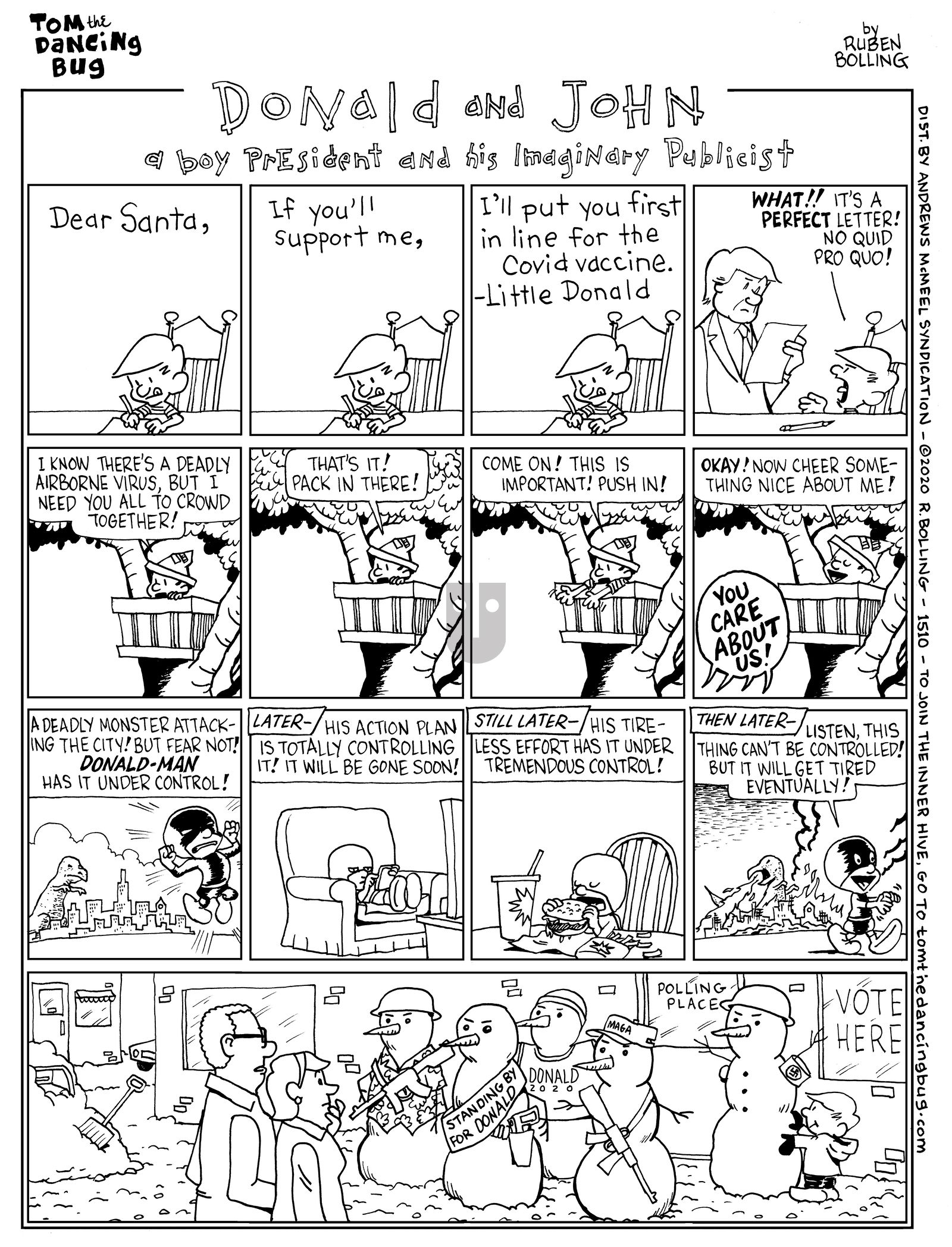 Tom the Dancing Bug - Monday October 26, 2020 Comic Strip