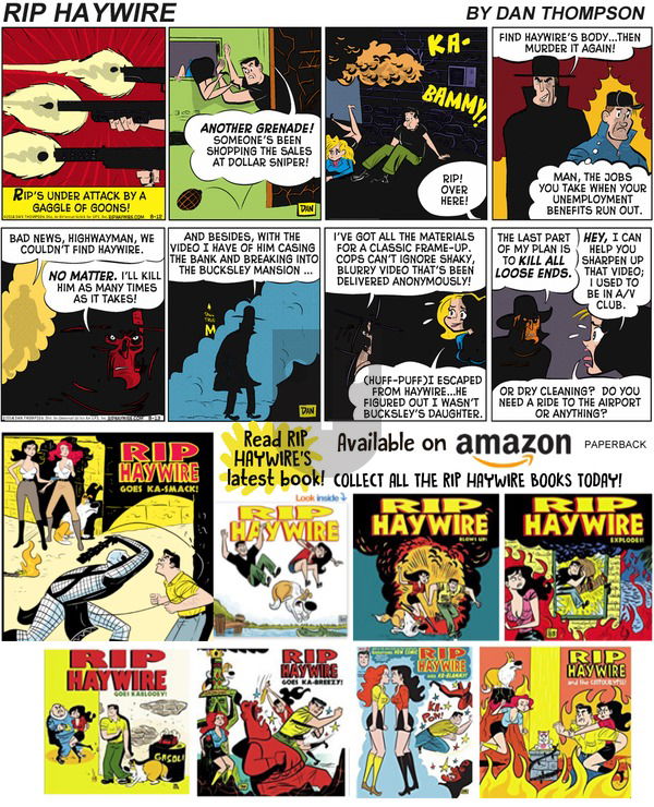 Rip Haywire on Sunday August 25, 2019 Comic Strip