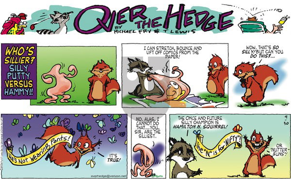 Over the Hedge on Sunday September 30, 2012 Comic Strip